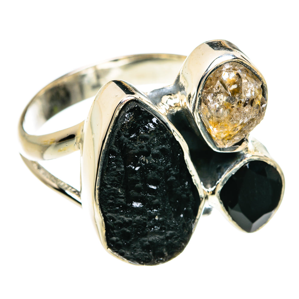 Tektite Rings handcrafted by Ana Silver Co - RING81193