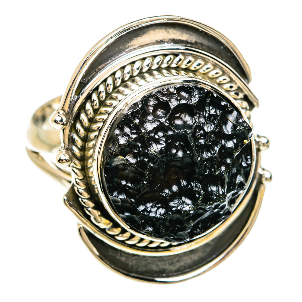 Tektite Rings handcrafted by Ana Silver Co - RING81195 - Photo 2