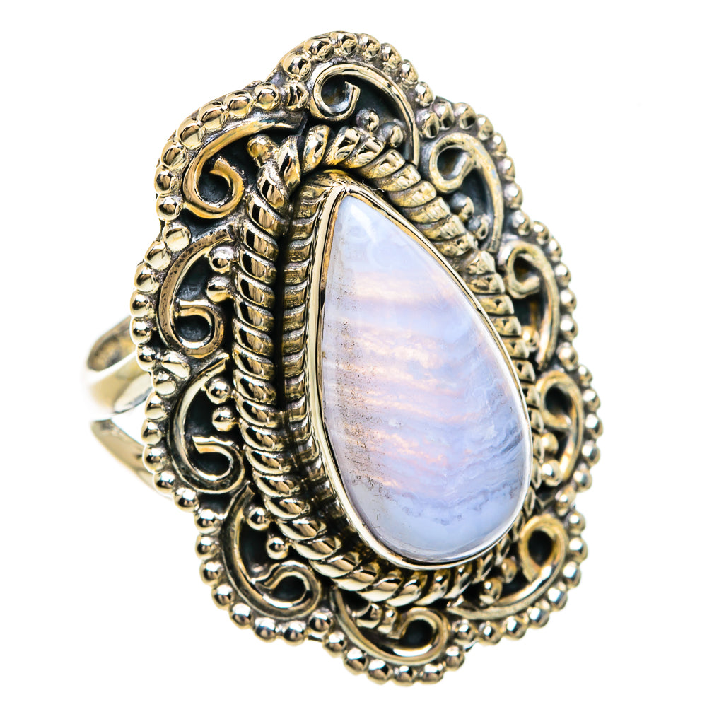 Rainbow Moonstone Rings handcrafted by Ana Silver Co - RING81197