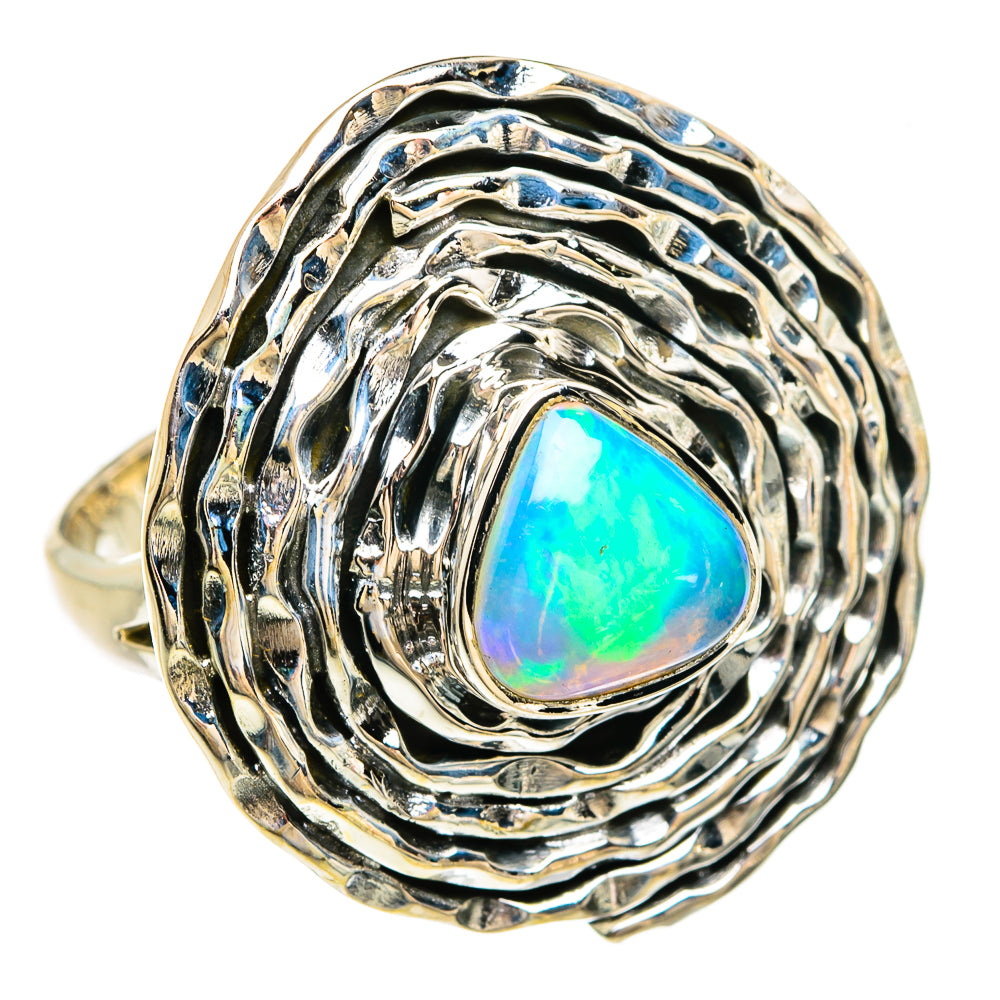 Ethiopian Opal Rings handcrafted by Ana Silver Co - RING81201