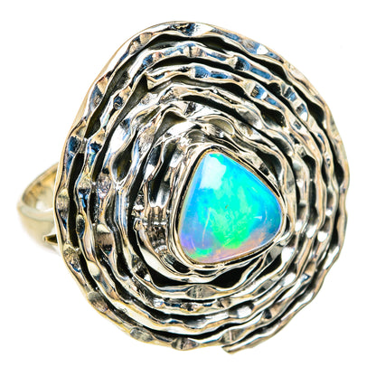 Ethiopian Opal Rings handcrafted by Ana Silver Co - RING81201