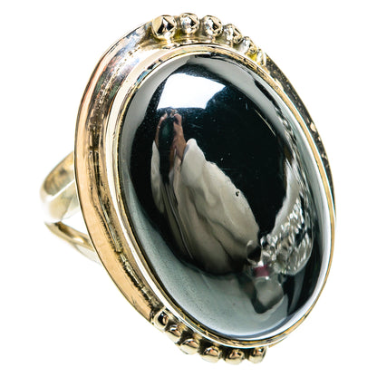 Hematite Rings handcrafted by Ana Silver Co - RING81203