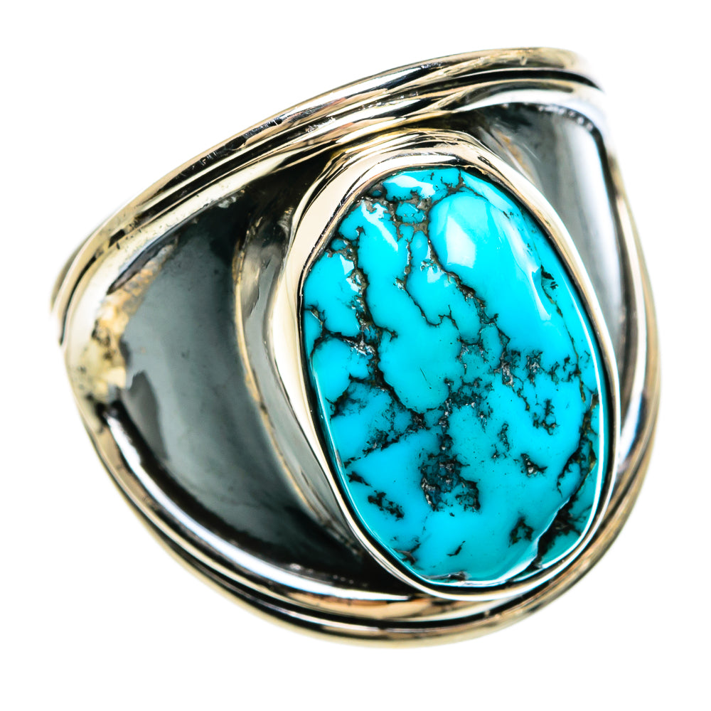 Tibetan Turquoise Rings handcrafted by Ana Silver Co - RING81208
