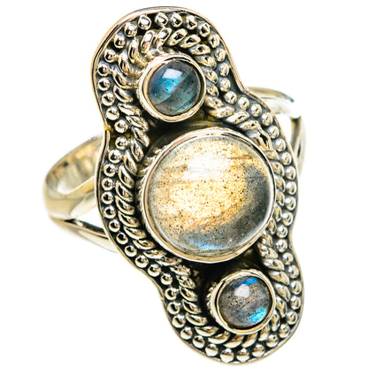 Labradorite Rings handcrafted by Ana Silver Co - RING81210