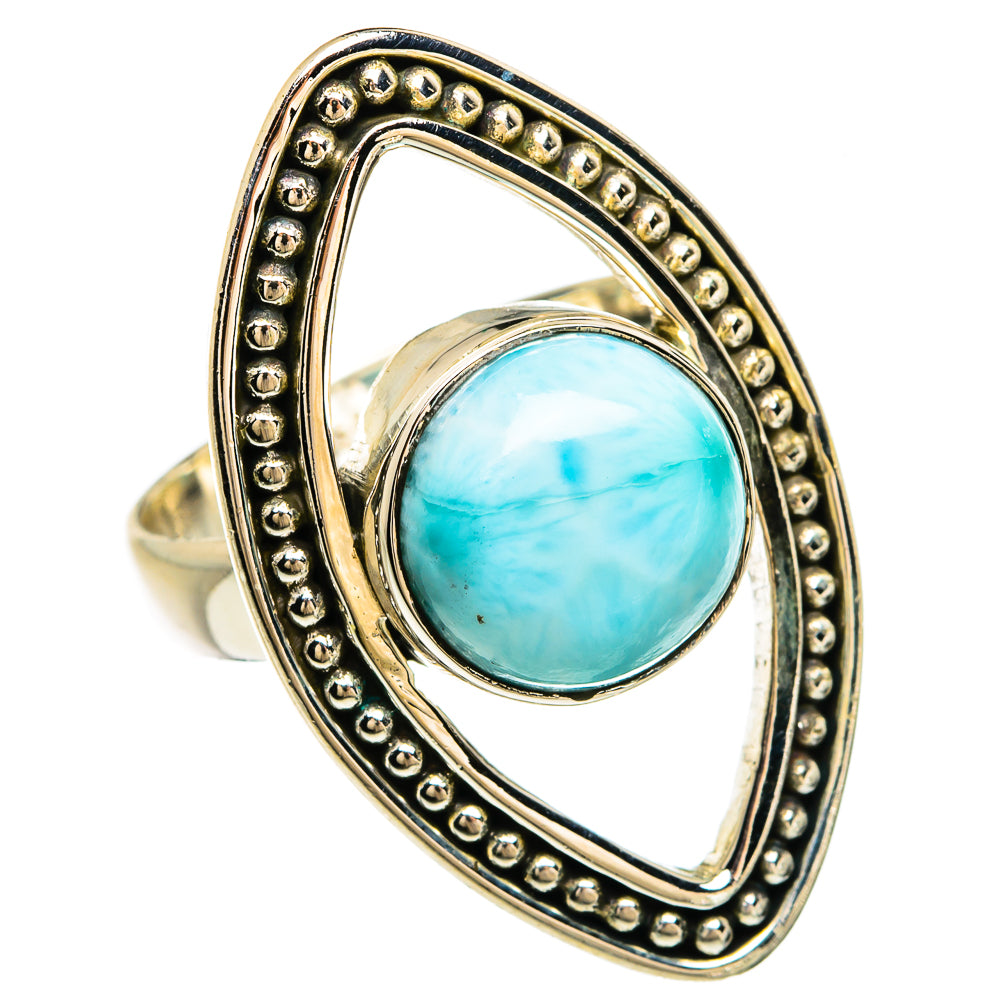 Larimar Rings handcrafted by Ana Silver Co - RING81214