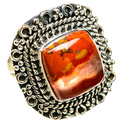 Moroccan Agate Rings handcrafted by Ana Silver Co - RING81220 - Photo 2
