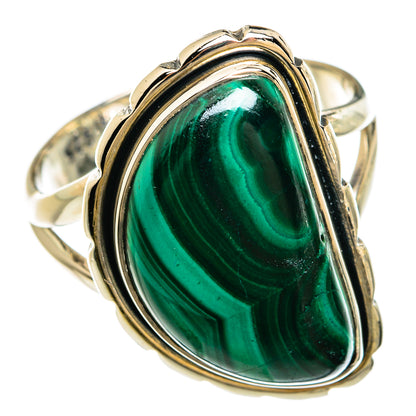 Malachite Rings handcrafted by Ana Silver Co - RING81247