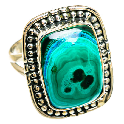 Malachite Rings handcrafted by Ana Silver Co - RING81248