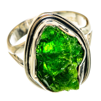 Chrome Diopside Rings handcrafted by Ana Silver Co - RING81249