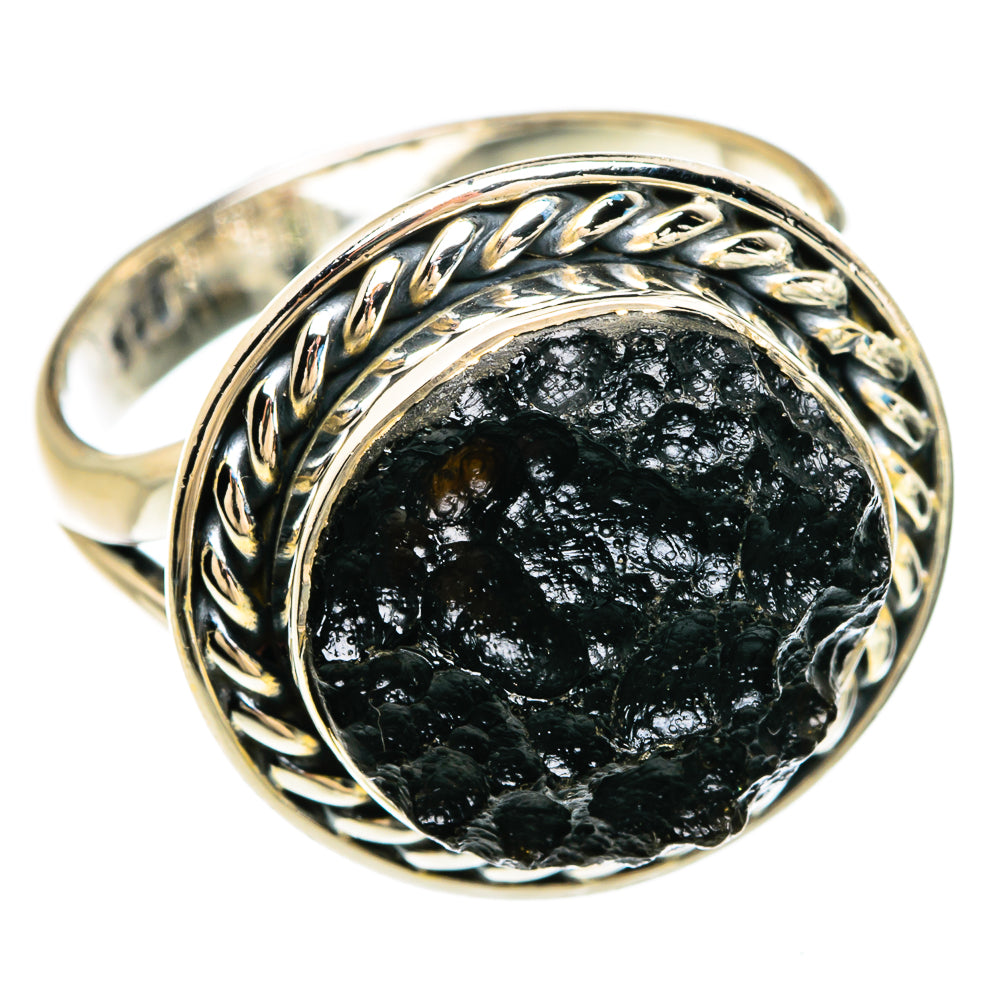 Tektite Rings handcrafted by Ana Silver Co - RING81261 - Photo 2