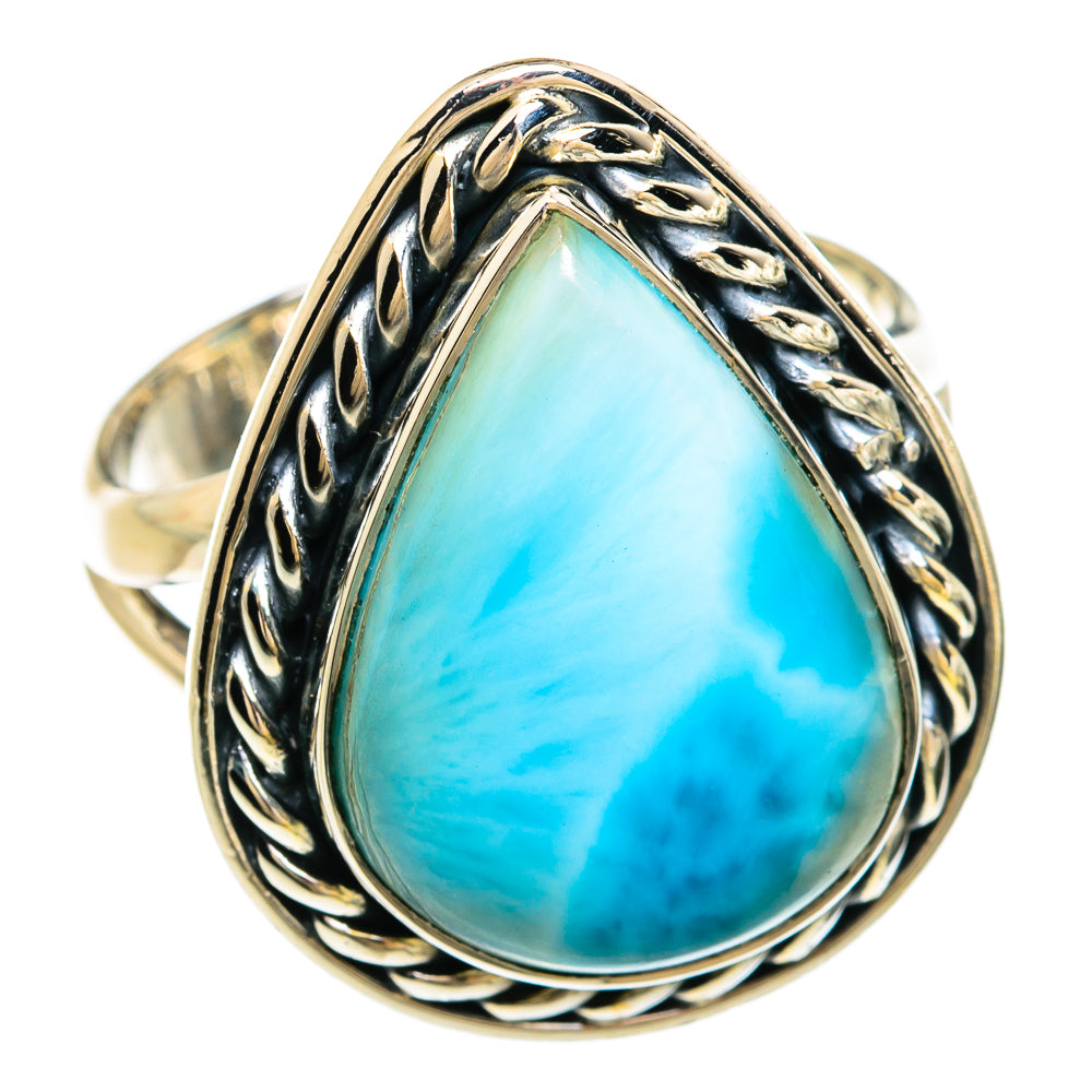 Larimar Rings handcrafted by Ana Silver Co - RING81270