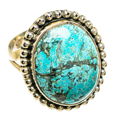 Tibetan Turquoise Rings handcrafted by Ana Silver Co - RING81273