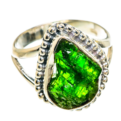 Chrome Diopside Rings handcrafted by Ana Silver Co - RING81277
