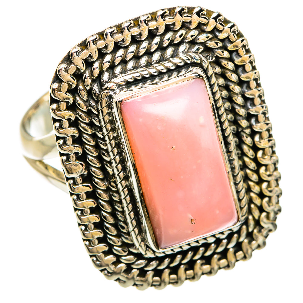 Pink Opal Rings handcrafted by Ana Silver Co - RING81286