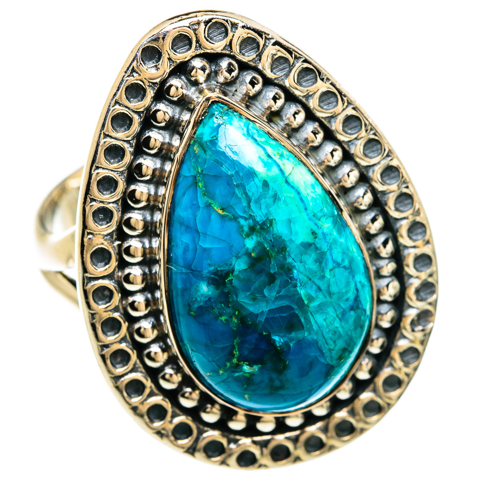 Chrysocolla Rings handcrafted by Ana Silver Co - RING81299