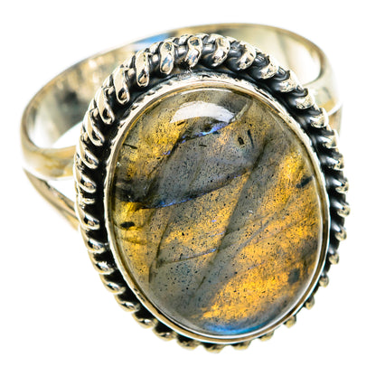 Labradorite Rings handcrafted by Ana Silver Co - RING81301
