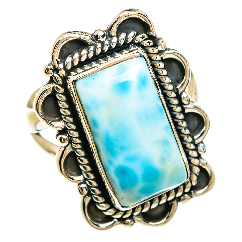 Larimar Rings handcrafted by Ana Silver Co - RING81303
