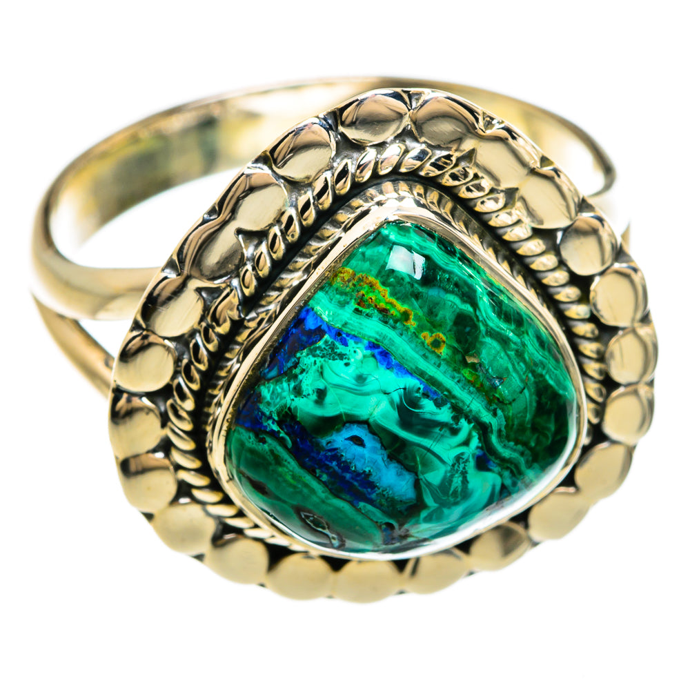 Chrysocolla Rings handcrafted by Ana Silver Co - RING81309
