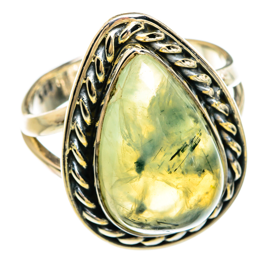 Prehnite Rings handcrafted by Ana Silver Co - RING81310