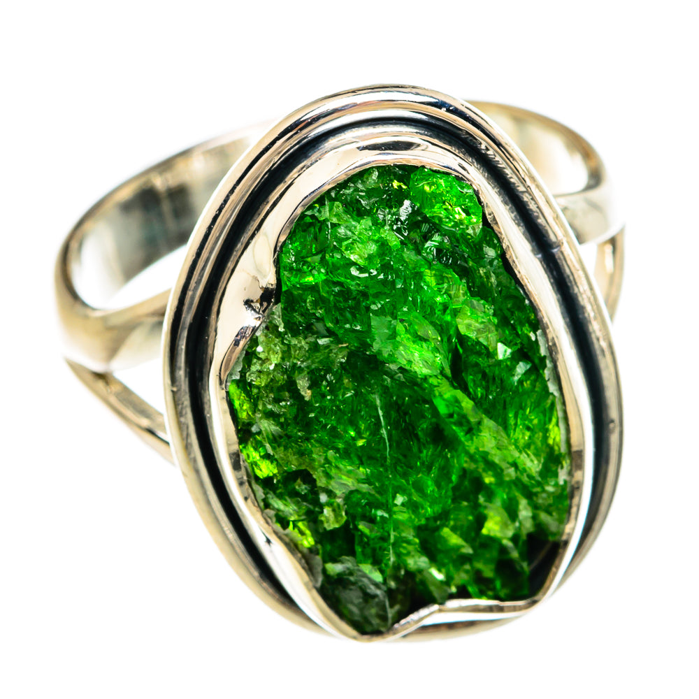 Chrome Diopside Rings handcrafted by Ana Silver Co - RING81311