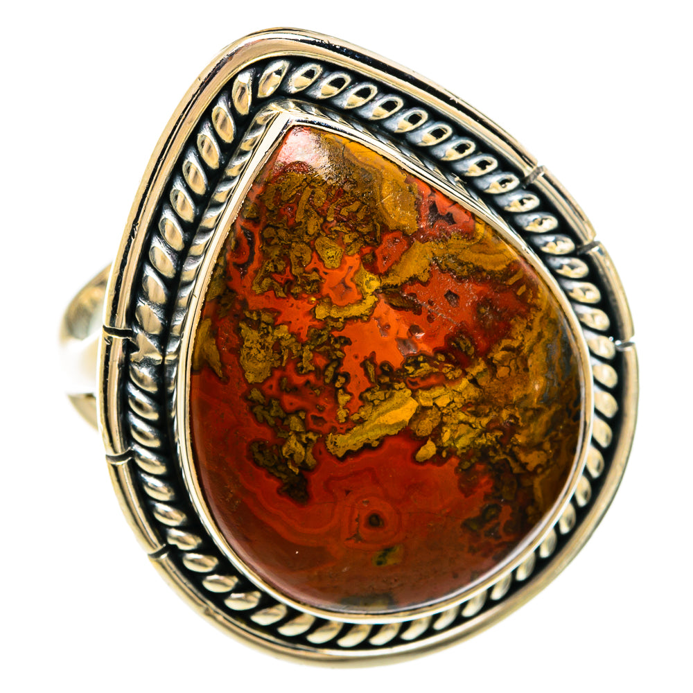 Moroccan Agate Rings handcrafted by Ana Silver Co - RING81313
