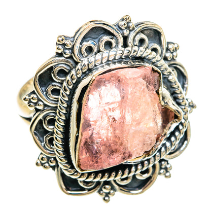 Rose Quartz Rings handcrafted by Ana Silver Co - RING81318