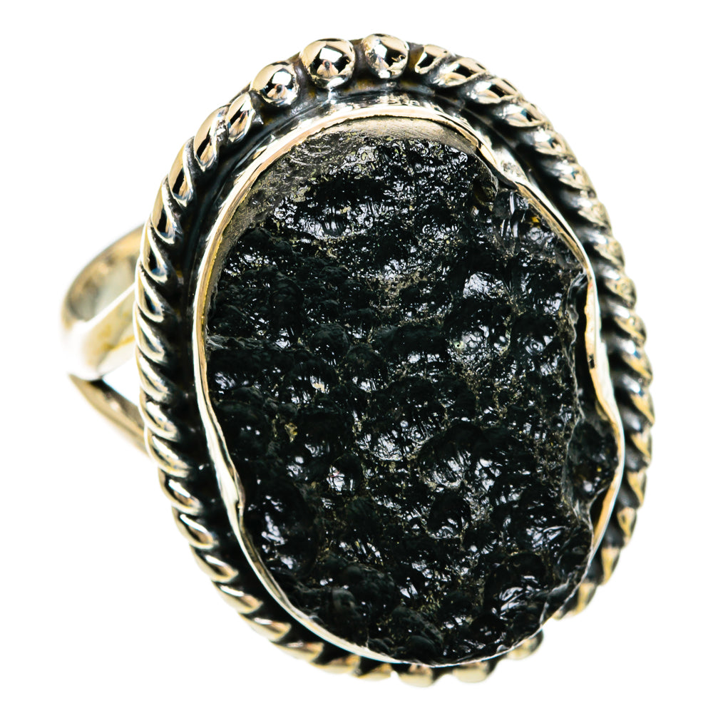 Tektite Rings handcrafted by Ana Silver Co - RING81322 - Photo 2