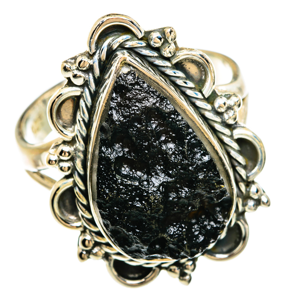 Tektite Rings handcrafted by Ana Silver Co - RING81323 - Photo 2