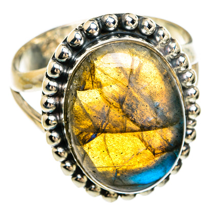 Labradorite Rings handcrafted by Ana Silver Co - RING81341