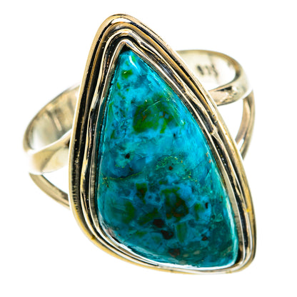 Chrysocolla Rings handcrafted by Ana Silver Co - RING81342