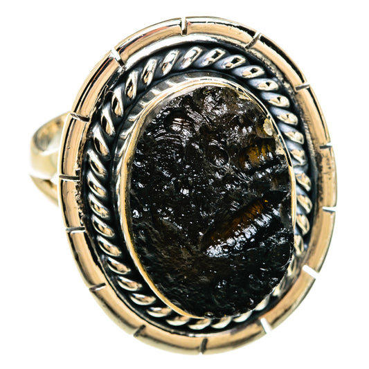 Tektite Rings handcrafted by Ana Silver Co - RING81357 - Photo 2