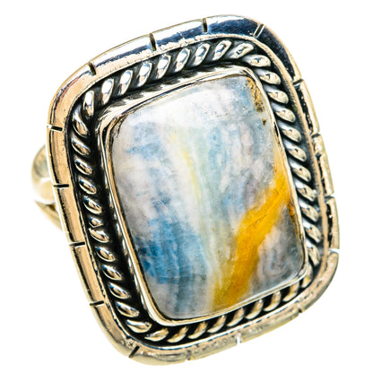 Blue Scheelite Rings handcrafted by Ana Silver Co - RING81372 - Photo 2