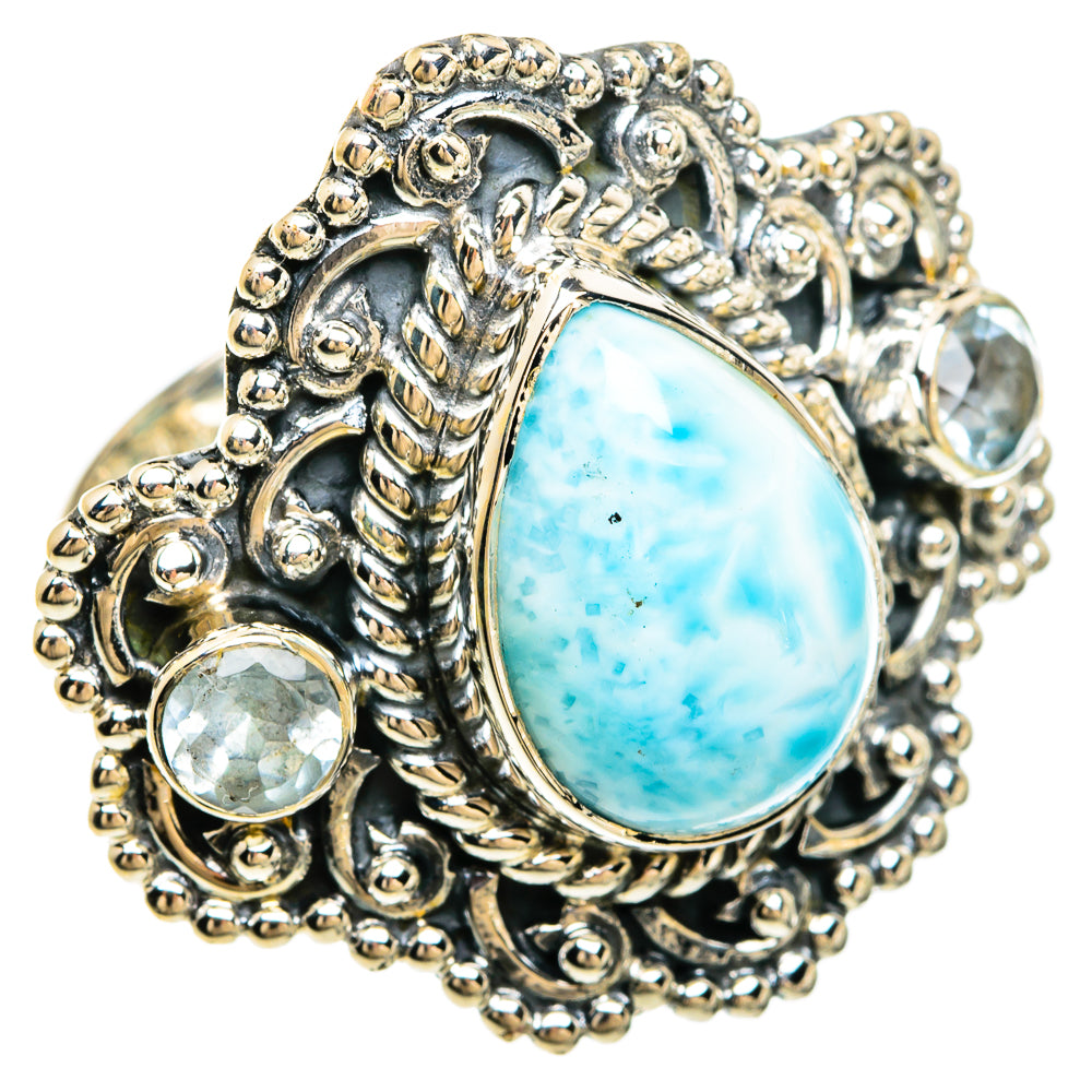 Larimar Rings handcrafted by Ana Silver Co - RING81373