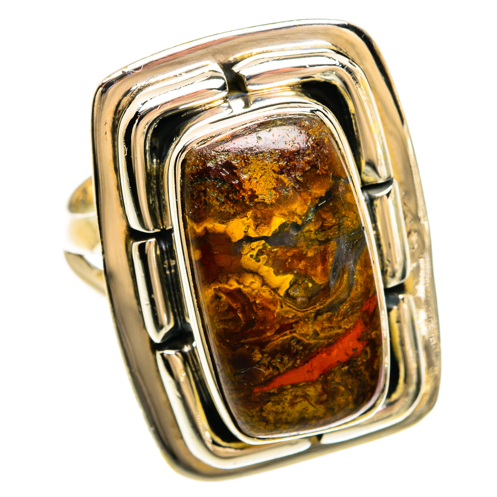 Moroccan Agate Rings handcrafted by Ana Silver Co - RING81379