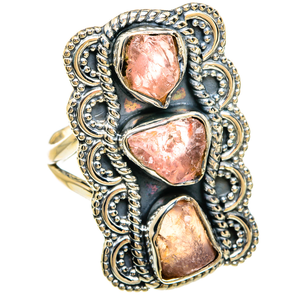 Rose Quartz Rings handcrafted by Ana Silver Co - RING81388