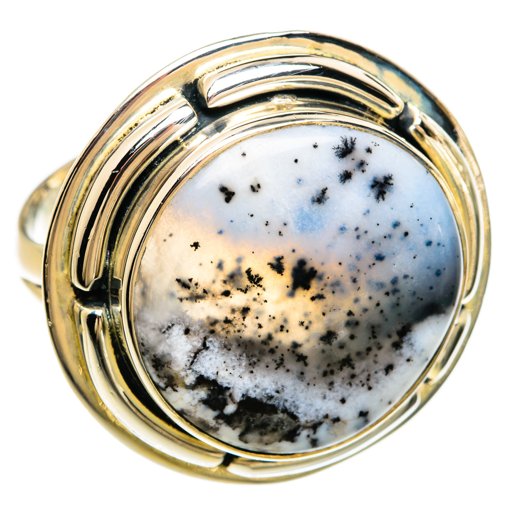 Dendritic Opal Rings handcrafted by Ana Silver Co - RING81396