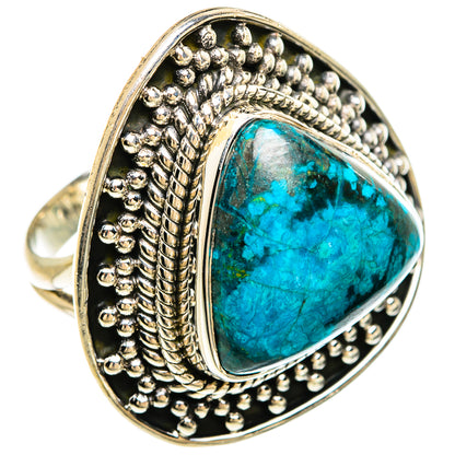Chrysocolla Rings handcrafted by Ana Silver Co - RING81405