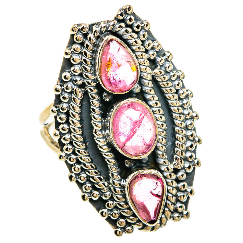 Pink Tourmaline Rings handcrafted by Ana Silver Co - RING81421