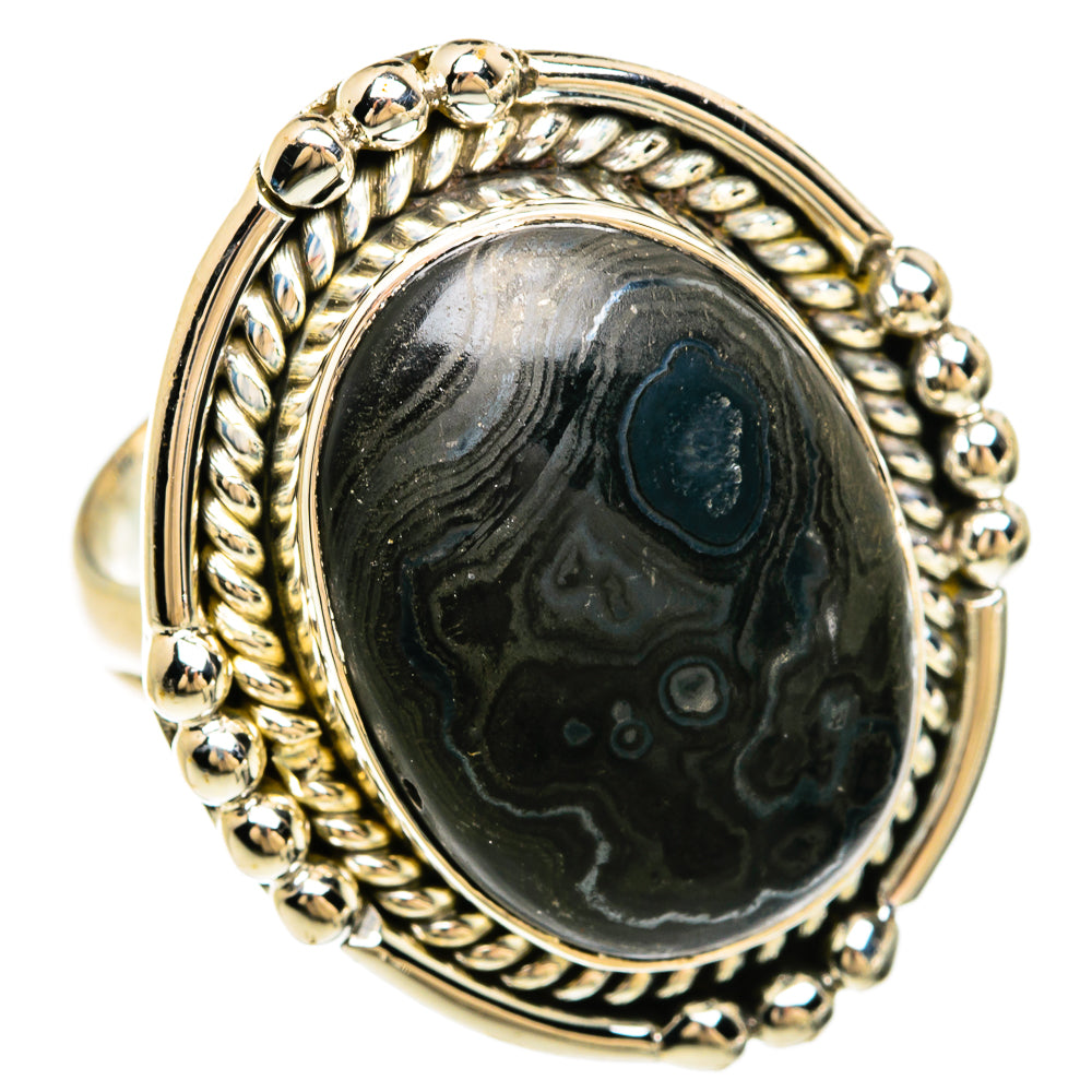 Psilomelane Rings handcrafted by Ana Silver Co - RING81425