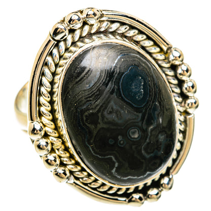 Psilomelane Rings handcrafted by Ana Silver Co - RING81425