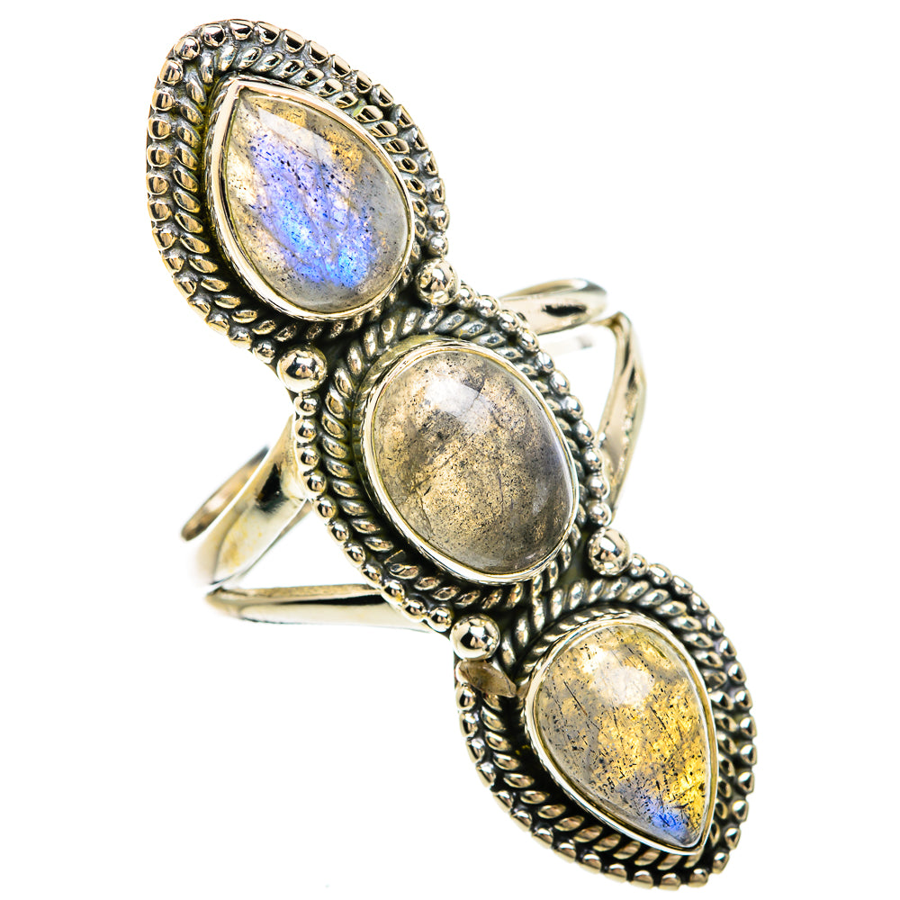 Labradorite Rings handcrafted by Ana Silver Co - RING81438