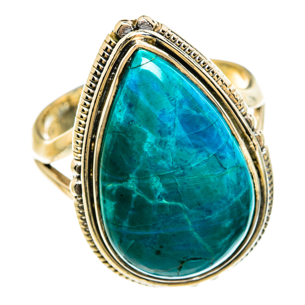 Chrysocolla Rings handcrafted by Ana Silver Co - RING81443