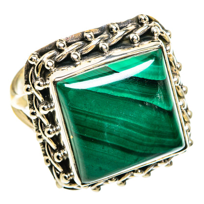 Malachite Rings handcrafted by Ana Silver Co - RING81444