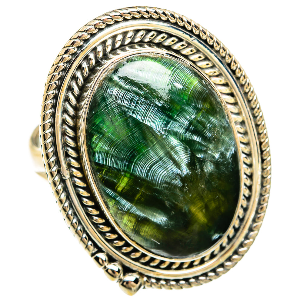 Seraphinite Rings handcrafted by Ana Silver Co - RING81446