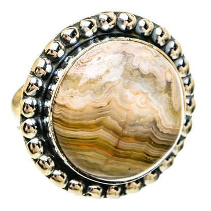Laguna Lace Agate Rings handcrafted by Ana Silver Co - RING81463 - Photo 2