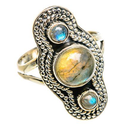 Labradorite Rings handcrafted by Ana Silver Co - RING81470