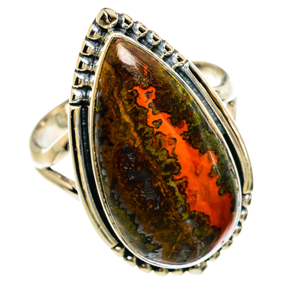 Moroccan Agate Rings handcrafted by Ana Silver Co - RING81480
