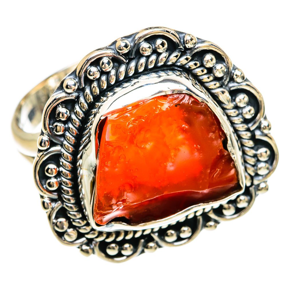 Carnelian Rings handcrafted by Ana Silver Co - RING81483