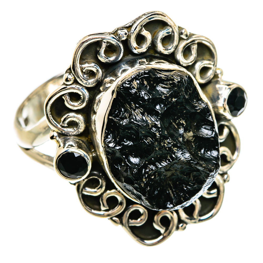Black Tourmaline Rings handcrafted by Ana Silver Co - RING81493