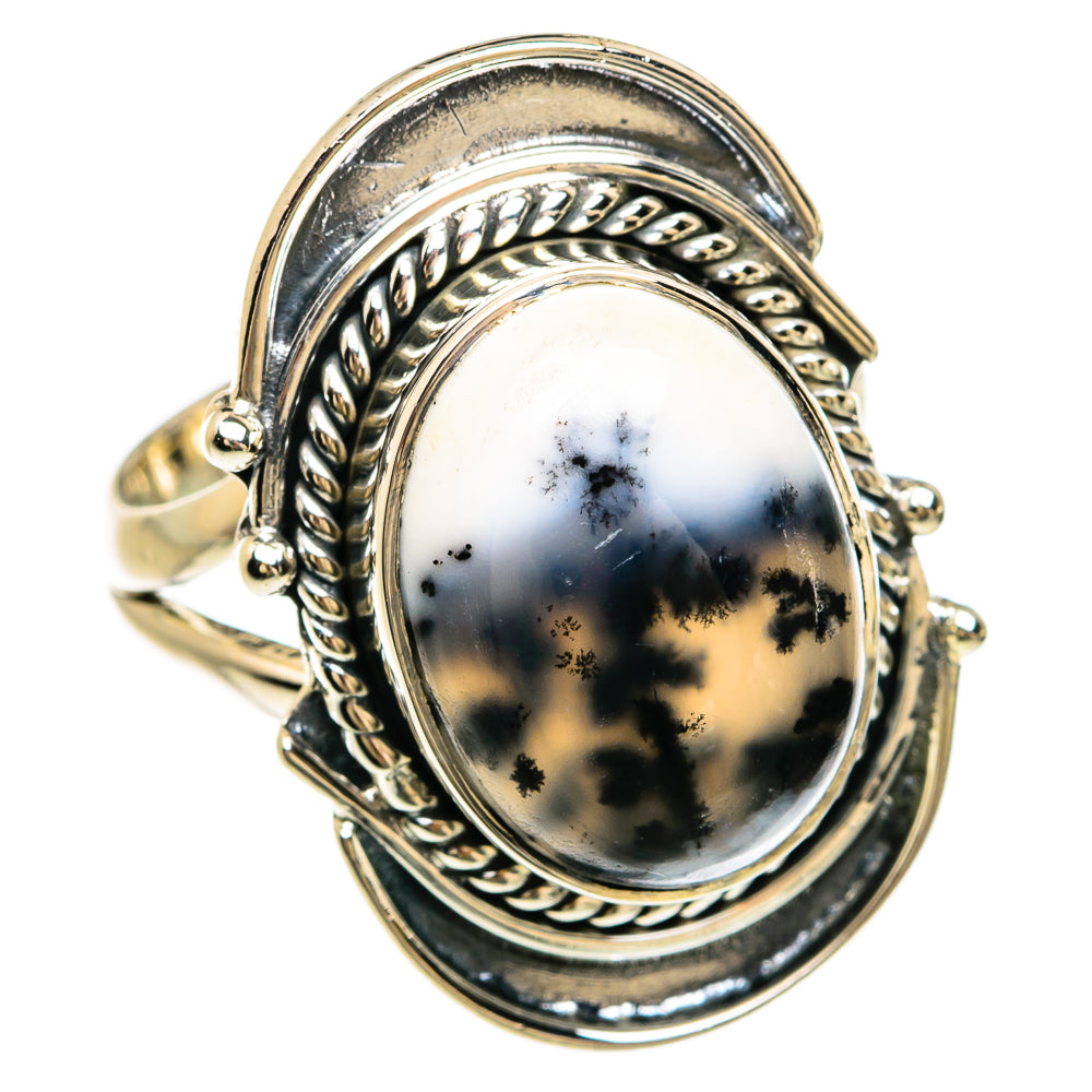 Dendritic Opal Rings handcrafted by Ana Silver Co - RING81495
